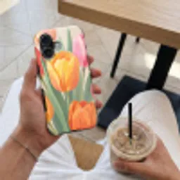 Tulpen - Abstract - Kleurrijk Toughcase MagSafe Apple iPhone 17 klein -Sfeer1M