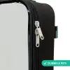 Dino in beige en grijze kleuren Kinderkoffer - Zwart klein -rits_NL
