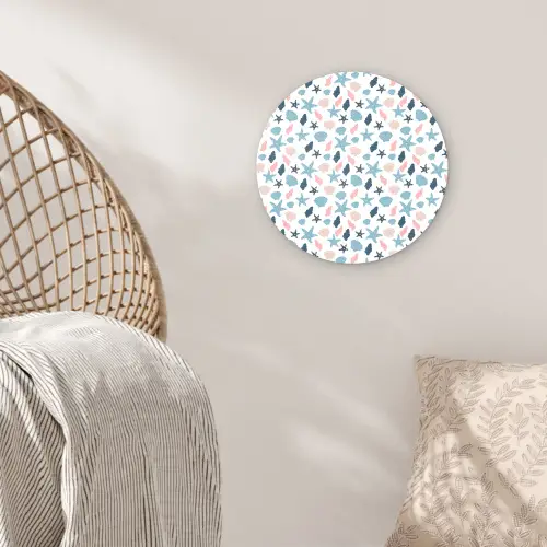 Klein - Oceaan - Rif - Multi Wandcirkel kunststof plaat 5mm dik klein 188 -sfeer5