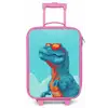 Dino met zonnebril Kinderkoffer - Roze klein -zz3dotto