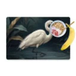 Reiger - Water - Natuur - Modern - Wit Placemat vinyl groot -zzzproduct_Kitchenyeah-website