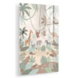Jungle - Dieren - Groen plexiglas 5mm klein -zzzproduct_nieuw