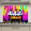 Pinguïns - Badkuip - Kleurrijk - Schuim keuken achterwand spatscherm klein -3d_website