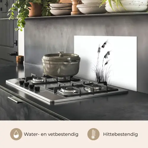 Minimalistisch - Stelen - Wit keuken achterwand spatscherm klein -usp_NL