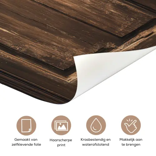 Tijger - Doorkijk - Deur - Hout - Dieren deurposter klein -closeup_NL