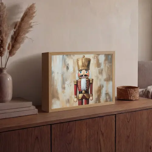 Kerst - Poppetje - Abstract Light Box met batterij (Wandlamp) middel -sfeer2