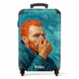 Portret - Klassiek - Blauw NBS - Handbagage koffer - Volwassenen Unisex middel -productfoto_recht
