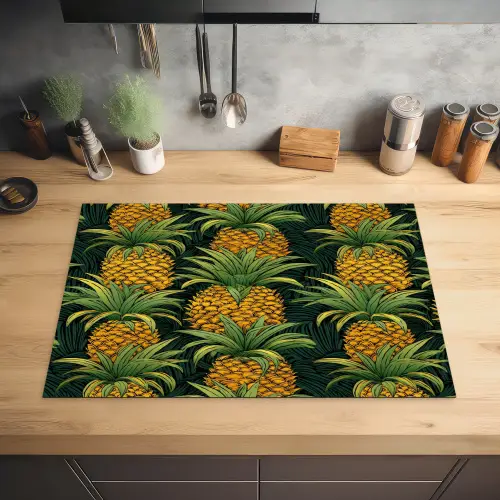 Illustratie - Patroon - Ananas Inductie beschermer vinyl 3mm klein 276 -sfeer5