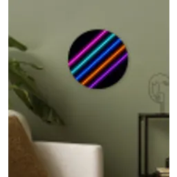 Esthetiek - Retro - Neon Wandcirkel kunststof plaat 5mm dik klein -sfeer3