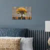 Boom - Bladeren - Goud - Abstract poster papier klein -sfeer2