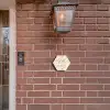 Beige golven - Klassiek Naambord Hexagon klein -sfeer7-hexagon-XS