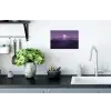 Heuvels - Paars - Mist - Zon Muursticker klein -keuken
