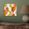 Abstract - Vormen - Roze aluminium wit klein -sfeer2