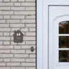 Grijs - Modern Naambord Huisje klein -sfeer1