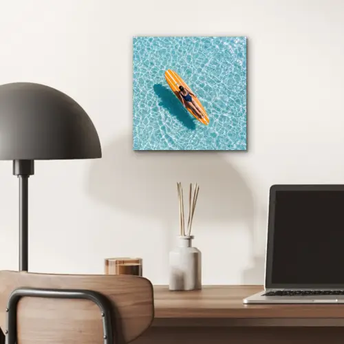 Surfboard - Water - Badpak - Oranje aluminium wit klein -sfeer5