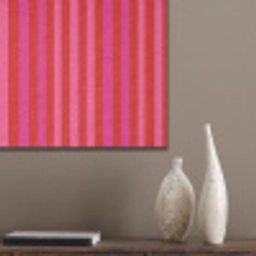 Verticaal - Strepen - Roze PET vilt klein 837 -sfeer6_closeup