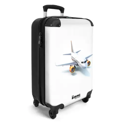 Witte wervelwind Koffer - NBS - Handbagage middel -productfoto_3d