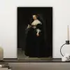 Het huwelijksportret van Oopjen Coppit - Rembrandt van Rijn canvas 2cm klein -sfeer6