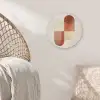 Bogen - Beige - Vormen Akoestische PET Vilt - Rond klein -sfeer4