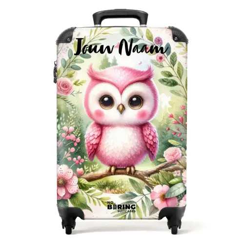 Roze Rafaël NBS - Handbagage koffer - Kinderen Unisex middel -productfoto_recht