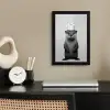 Otter - WC rol - Zwart - Wit fotolijst zwart zonder passe partout klein -sfeer1