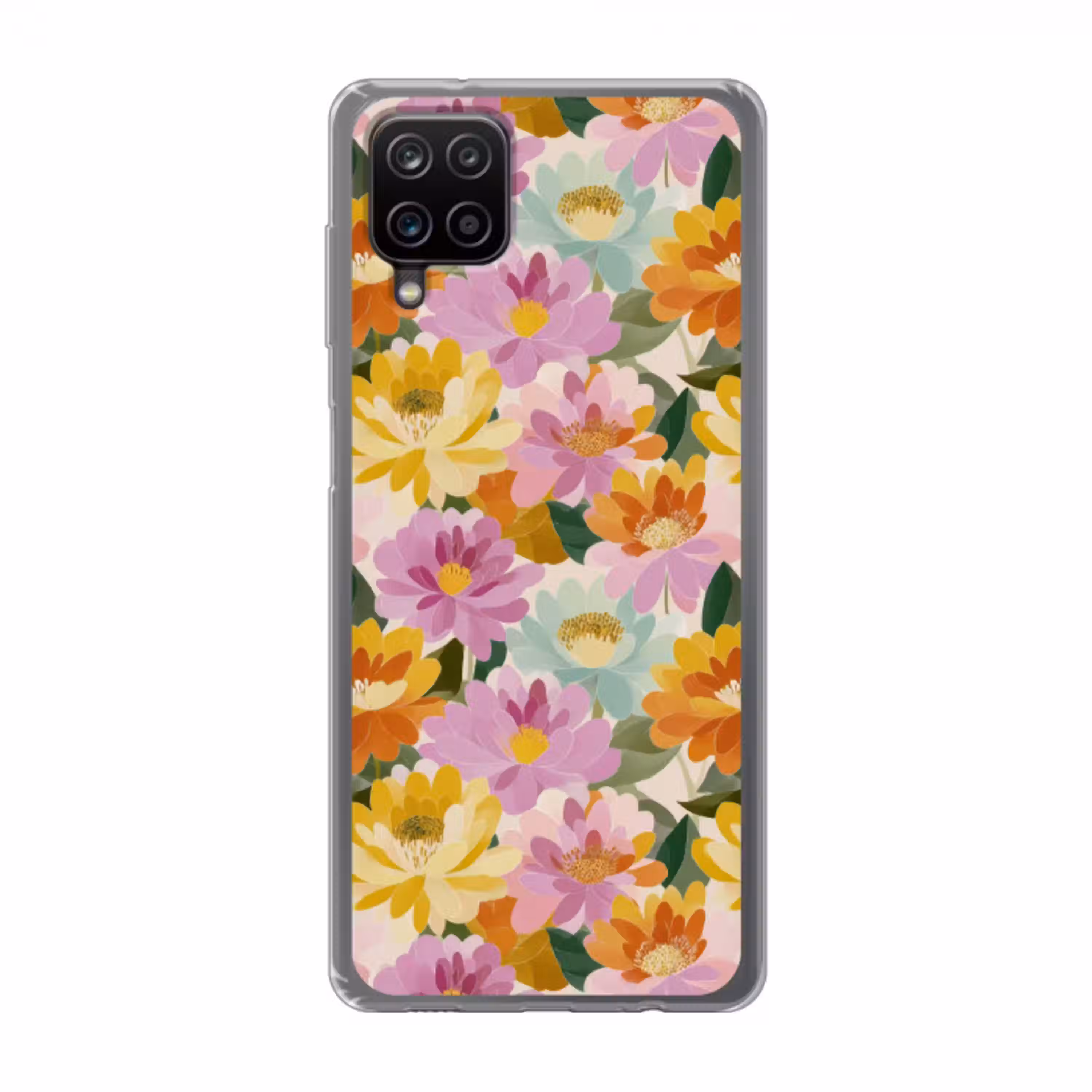 Lelies - Aquarel - Pastel Telefoonhoesje Samsung Galaxy A12 klein 372 -3d