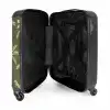 Patronen - Palmbomen op olijfgroen NBS - Handbagage koffer - Kinderen Unisex middel -binnenkant