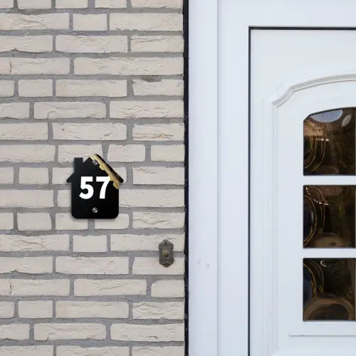 Gouden hoek - Traditioneel Naambord Huisje klein -sfeer1