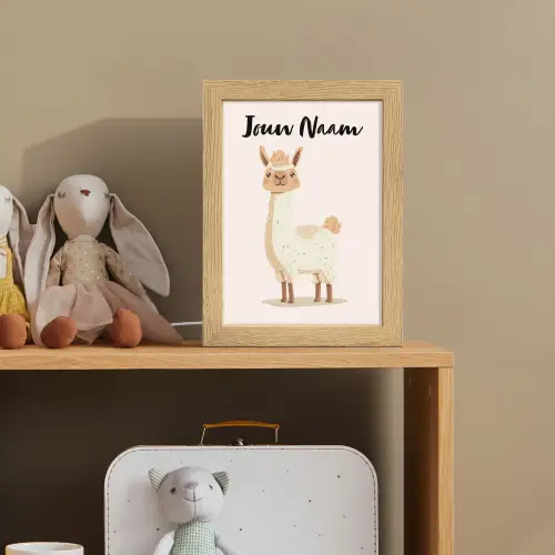 Lama - Dieren - Boerderij - Pastel Light Box met kabel (Kinderlampje) klein -sfeer2_kind