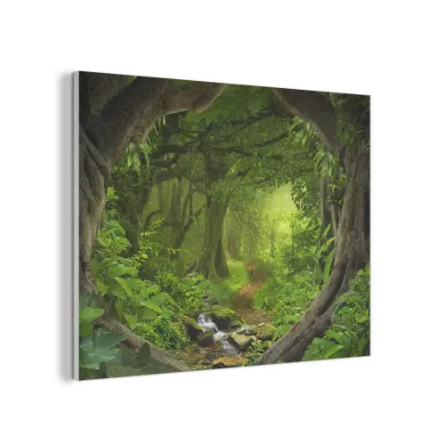Jungle - Groen - Natuur - Tropisch - Planten PET vilt klein -3d