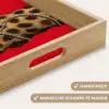 Poot - Luipaard - Ketting - Edelstenen Dienblad Rechthoek middel -USP_HandgreepNL