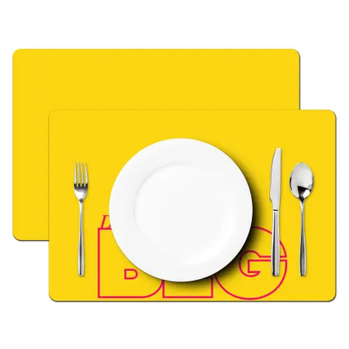 Dream big - Geel - Grafisch Placemat vinyl groot -zzsfeer2_Kitchenyeah-website