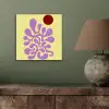 Koraal - Cirkel - Abstract - Geel aluminium wit klein -sfeer2