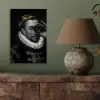 Willem van Oranje - Adriaen Thomasz - Goud - Lens aluminium wit klein -sfeer2