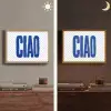 Ciao - Stippen - Roze - Wit Light Box met batterij (Wandlamp) middel -sfeer3