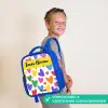 Hartjes - Patroon - Kleurrijk Kinderrugzak - Blauw middel -sfeer3_NL