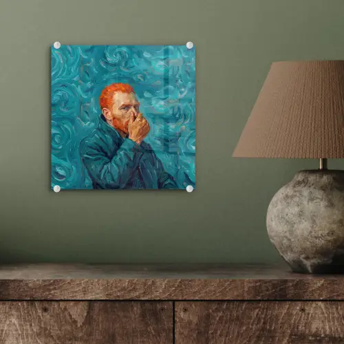 Portret - Klassiek - Blauw plexiglas 5mm klein -sfeer3