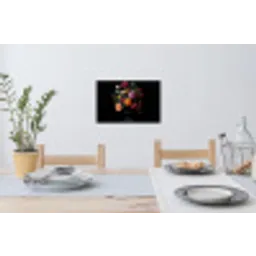Boeket - Romantisch - Kleurrijk Muursticker klein -eettafel