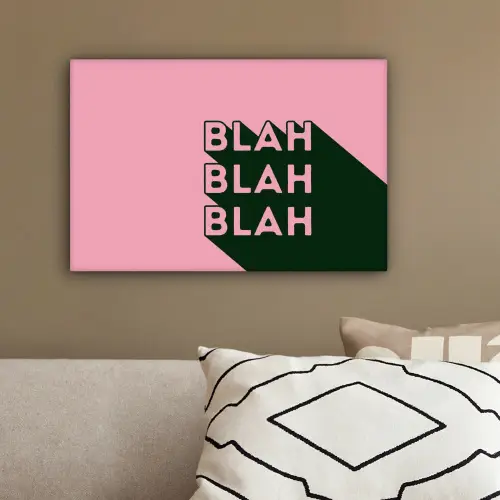 Tekst - Grafisch - Groen - Schaduw canvas 2cm klein -sfeer3
