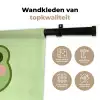 Kikker - Groen - Vriendelijkheid Wandkleed katoen klein -sfeer2