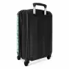 Walvissen patroon blauw groen NBS - Handbagage koffer - Kinderen Unisex middel -achterkant