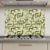 Modern - Grafisch - Groen keuken achterwand spatscherm klein 900 -3d_website