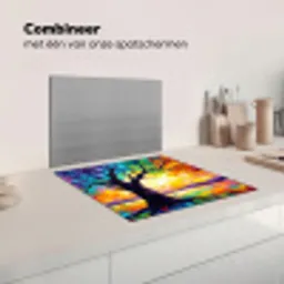Boom - Landschap - Natuur - Abstract - Kleurrijk Inductie beschermer vinyl 3mm middel -wsfeer7_website