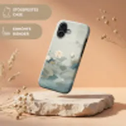 Lotus - Bloemen - Groen Toughcase MagSafe Apple iPhone 17 klein -USP_RandenV_DE