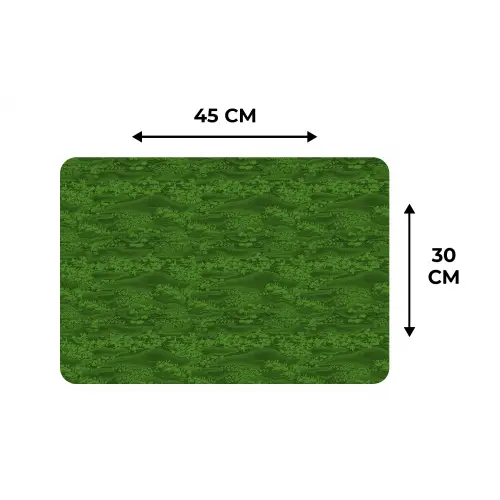 Struiken - Groen - Landschap Placemat vinyl groot 368 -specs