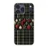 Kerstballen - Rood - Hulsttakken - Patroon Telefoonhoesje iPhone 17 Pro Max klein -3d