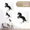 Zwart - Paard - Portret tuinposter los doek klein -Xsfeer9_DE