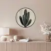 Cactus - Subtiel - Groen Fotolijst rond zonder passe partout klein -sfeer3