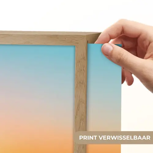 Zee - Zeilboot - Zonsondergang Light Box met batterij (Wandlamp) middel -USP_websiteprintNL