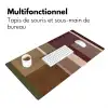 Vlakken - Abstract - Bordeaux - Lijnen Muismat XXL klein -zsfeer4_frans